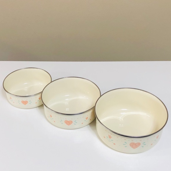 Vintage Corning Ware Forever Yours Mixing Bowl Set - Picture 3 of 11